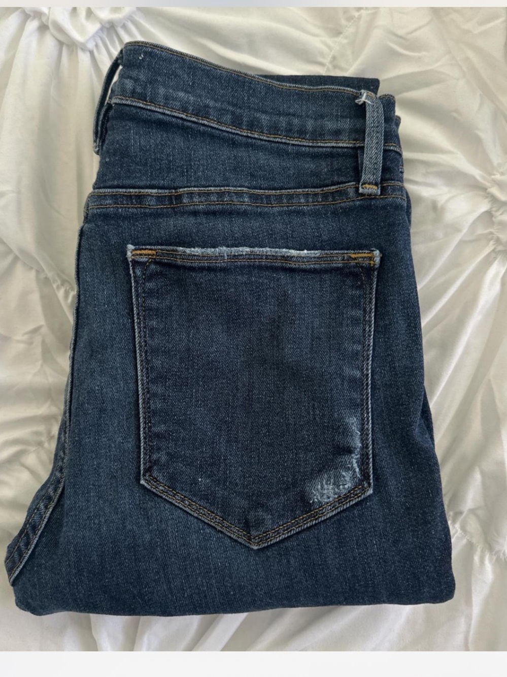 Frame Denim Dark Indigo Skinny Jeans